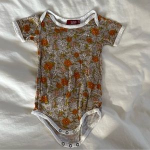 Milkbarn floral onesie - extremely soft - size 12-18 months